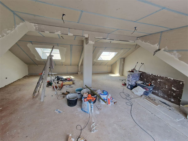 Interieur vóór schilderwerken